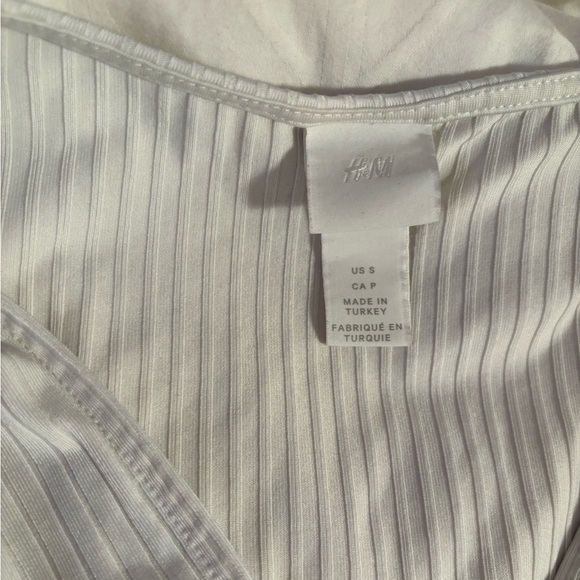 H&M women’s bodysuit (PAIR of 2) black and white - Picture 12 of 14